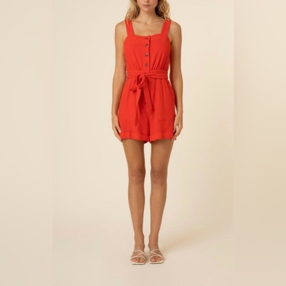 FRNCH Pants - Frnch - Tatiana Romper - Rouge L